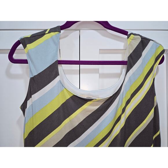 Merona Striped Sleeveless Midi Dress - Medium - Picture 3 of 16